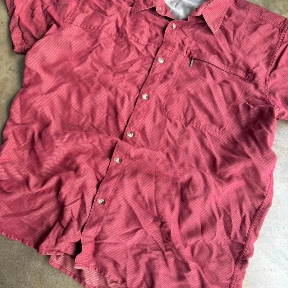 Vintage 90s The North Face red button up shirt size xxl